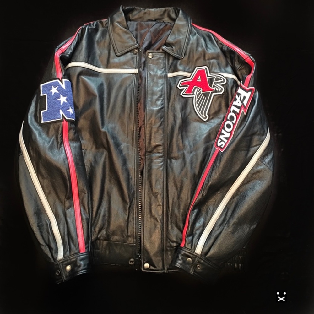 Rare Vintage Atlanta Falcons NFL Leather Jacket
